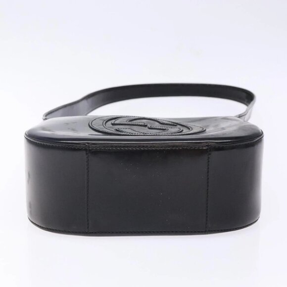 GUCCI Shoulder Bag Patent leather Black Silver 007 - Picture 5 of 15
